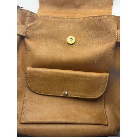 Noonday Collection Homesteader Convertible Backpack Tan Leather -Defect Area - Picture 8 of 15